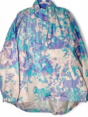 *NWT* blue and purple camo windbreaker jacket